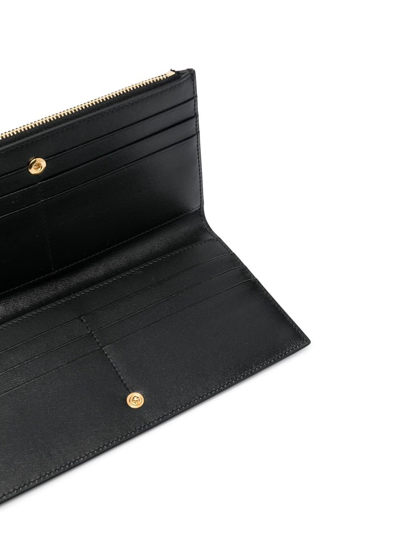 Shop Jil Sander Bi-fold Leather Purse In Black