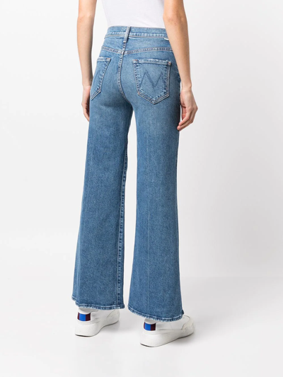 Shop Mother The Tomcat Roller Jeans In Blue