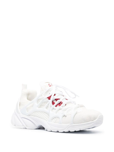 Shop 44 Label Group Panelled-design Low-top Sneakers In White
