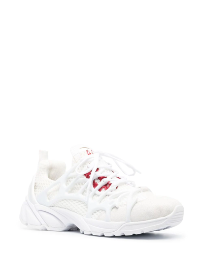 44 Label Group Panelled-design Low-top Sneakers In White