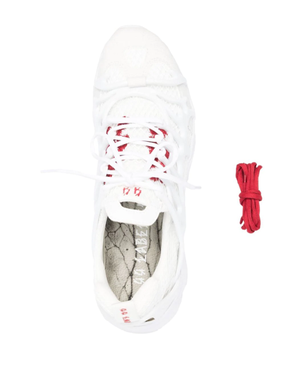 44 Label Group Panelled-design Low-top Sneakers In White