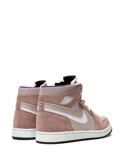 Shop Jordan Air  1 High Zoom Cmft "fossil Stone" Sneakers In Brown