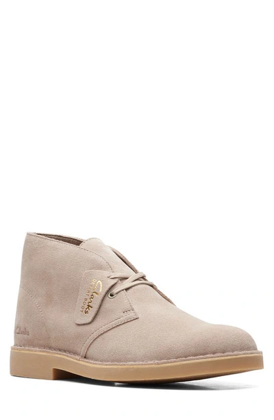 Shop Clarks Desert Boot In Sand Suede