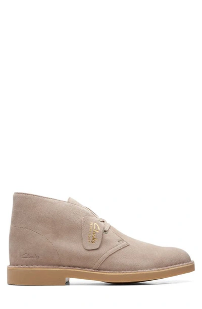 Shop Clarks Desert Boot In Sand Suede