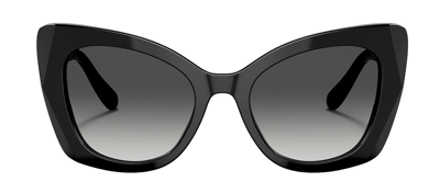 Shop Dolce & Gabbana Dgg4405 501/8g Butterfly Sunglasses In Grey