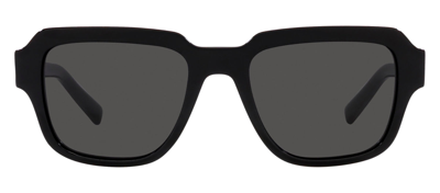 Shop Dolce & Gabbana Dg 4402 501/87 Square Sunglasses In Grey