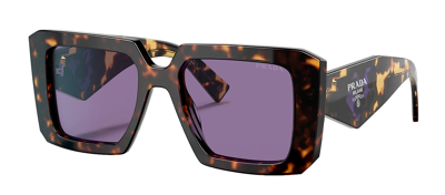 Shop Prada Pr 23ys 2au05q Square Sunglasses In Purple