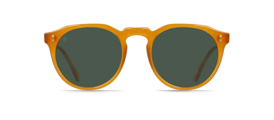 Shop Raen Remmy 49 Pol S399 Round Polarized Sunglasses In Green