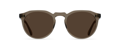 Shop Raen Remmy 49 Pol S305 Round Polarized Sunglasses In Brown