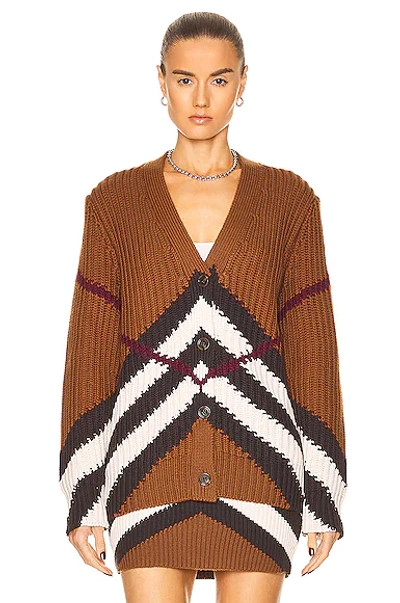 Shop Burberry Karine Sweater In Dark Birch Brown