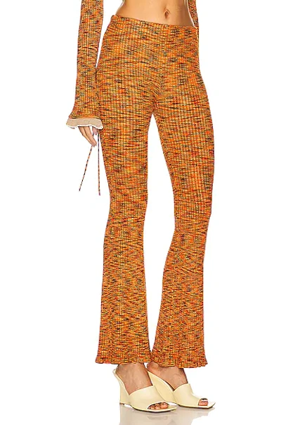 Shop Acne Studios Knit Pant In Orange & Multi