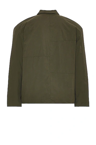 Shop Frame Light Puffy Workwear Jacket In Military Green