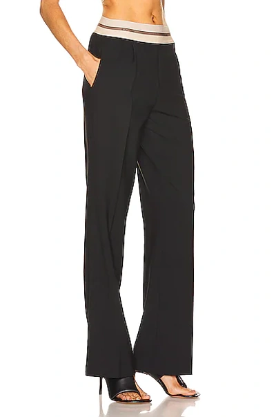 Shop Helmut Lang Pull On Suit Pant In Black