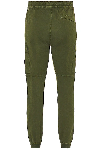 Shop Stone Island Pant In Olive