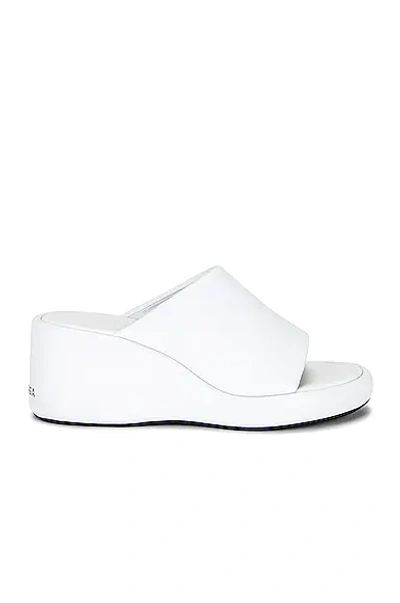 Shop Balenciaga Rise Wedge Sandals In White & Black