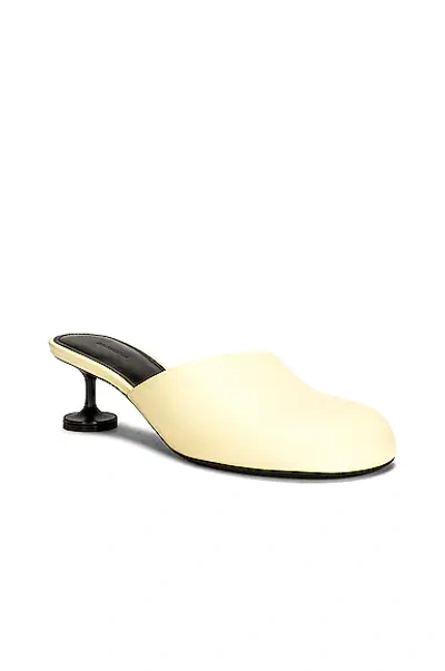 Shop Balenciaga Lady Mules In New Pale Yellow