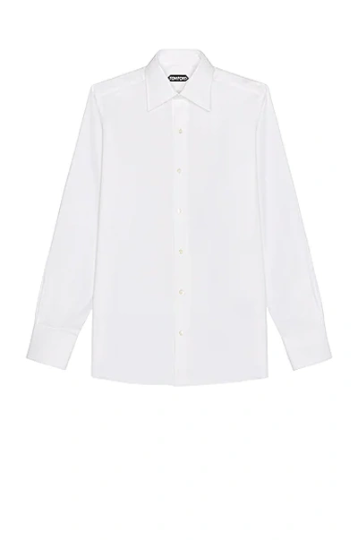 Shop Tom Ford Stretch Day Shirt In White