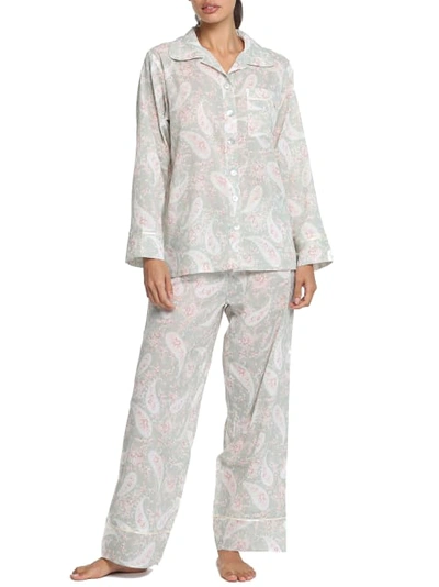 Shop Papinelle Paisley Moss Woven Pajama Set