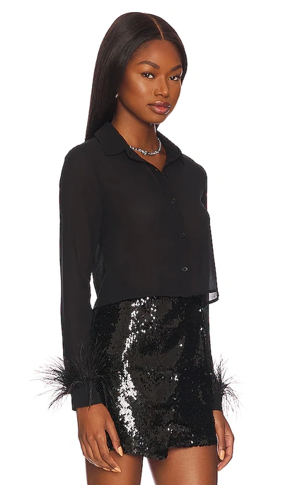 Shop Superdown Annie Button Up Top In Black