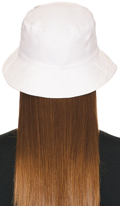 Shop Versace Jeans Couture Bucket Hat In White & Black