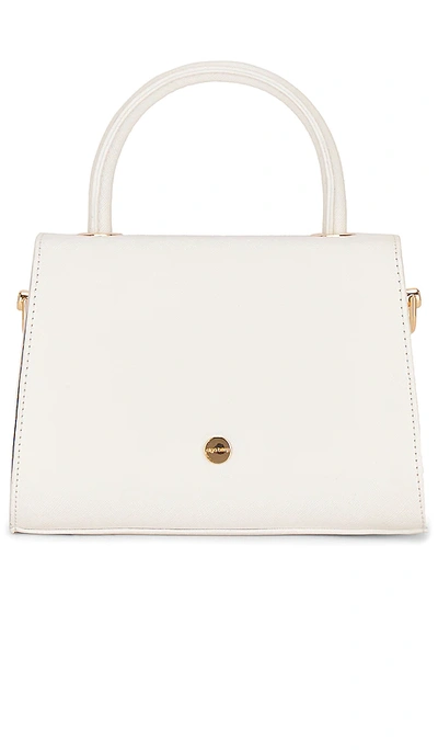 Olga Berg Sasha Top Handle Bag In White