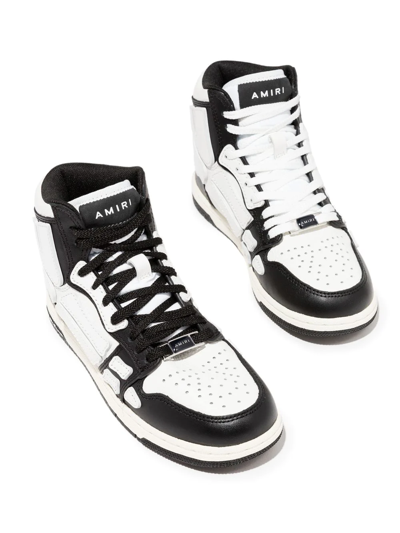 Shop Amiri Skel Top High-top Sneakers In White