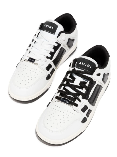 Shop Amiri Skel Top Low-top Sneakers In White