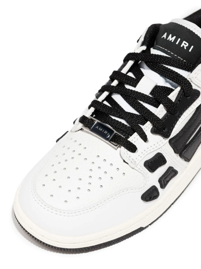 Shop Amiri Skel Top Low-top Sneakers In White