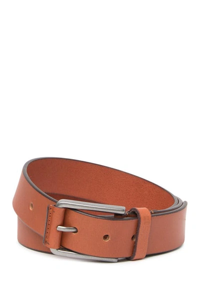 Joe's Oil Tanned Leather Wrapped Buckle Belt In Cognac/tan