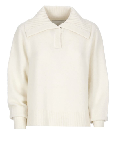 Shop 3.1 Phillip Lim / フィリップ リム 3.1 Phillip Lim Asymmetric Hem Crewneck Sweater In White