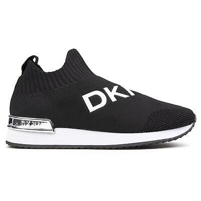 Pre-owned Dkny Damen May Socken-sneaker Sneaker Schwarz