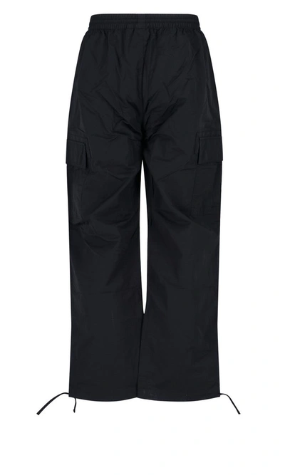 Shop Adidas Originals Contempo Drawstring Cargo Pants In Black