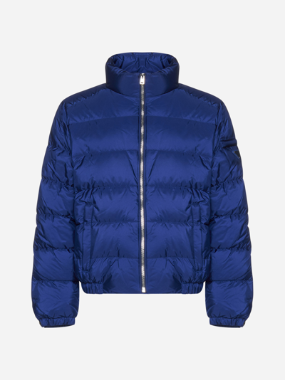 Shop Prada Re-nylon Quilted Down Jacket
