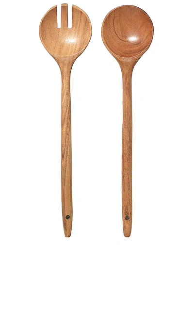 Shop Public Goods Acacia Salad Serving Utensils Set Of 2 In N,a