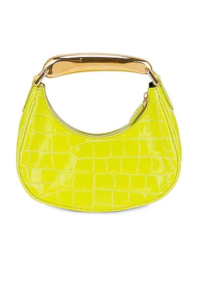 Shop Fwrd Renew Tom Ford Bianca Mini Hobo Bag In Acid Yellow Croc