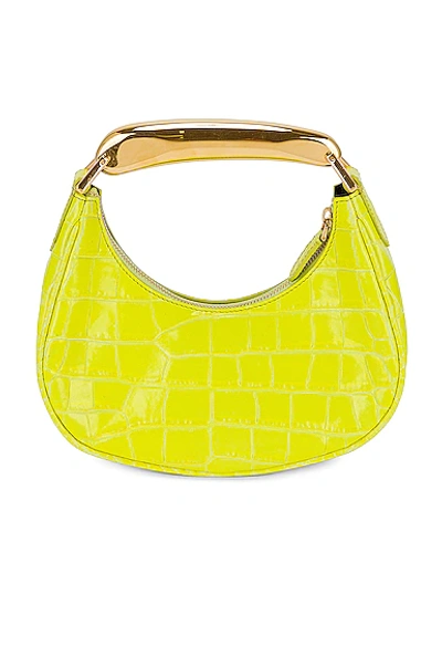 Fwrd Renew Tom Ford Bianca Mini Hobo Bag In Acid Yellow Croc