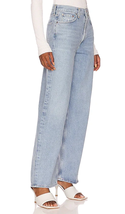 Agolde Baggy Relaxed-fit Low-rise Organic-cotton Jeans In Void