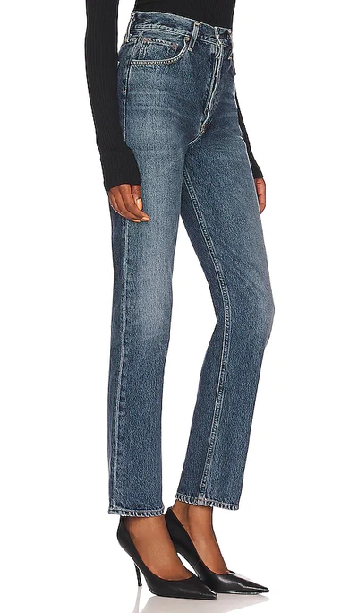 Agolde 90's Pinch Waist High Rise Straight Jeans In Portrait In Portrait