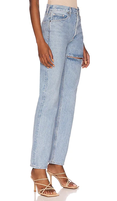 Agolde Lana Straight-leg Jeans With Slice Detail In Clash | ModeSens