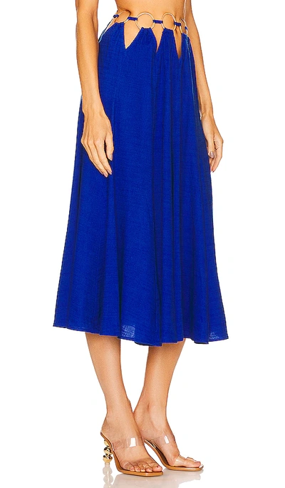 Shop Cult Gaia Idris Skirt In Persian Blue