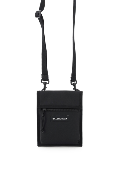 Shop Balenciaga Explorer Messenger Bag In Recycled Nylon