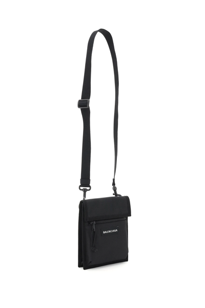 Shop Balenciaga Explorer Messenger Bag In Recycled Nylon