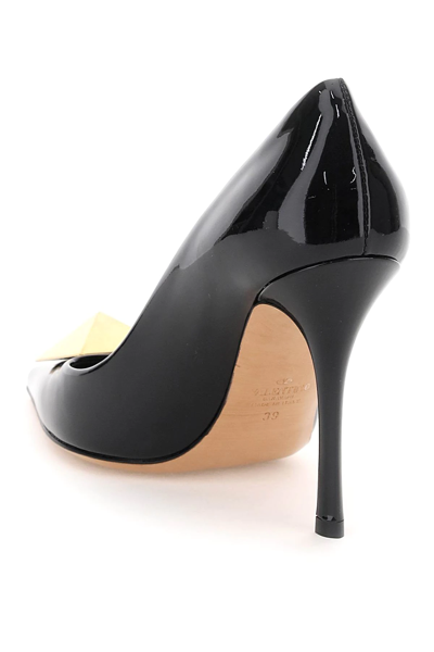 Shop Valentino Patent Leather One Stud Pumps In Black