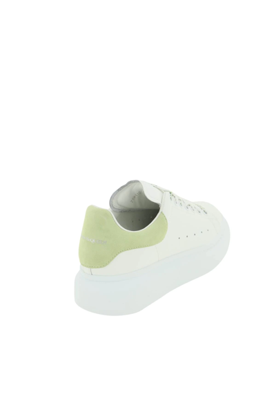 Shop Alexander Mcqueen Oversized Sneakers In Green,white
