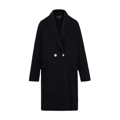 Shop Isabel Marant Efegozi Coat In Black Midnight