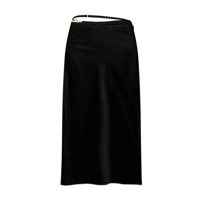 Shop Jacquemus Notte Midi Skirt In Black