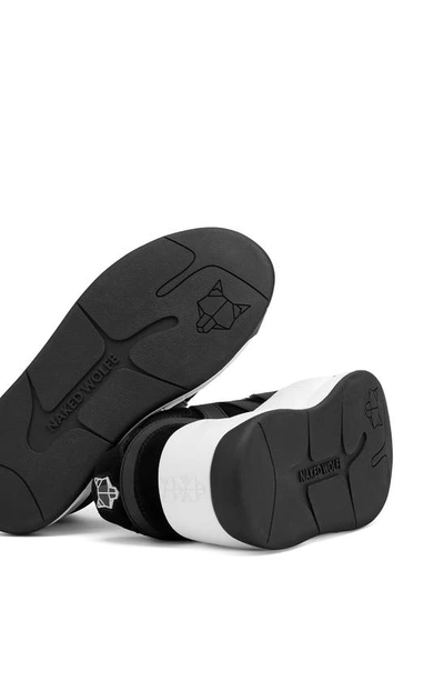 Naked Wolfe Slider Low-top Platform Skate Sneakers In Black
