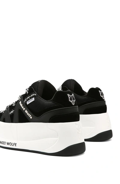Shop Naked Wolfe Slider Platform Sneaker In Black