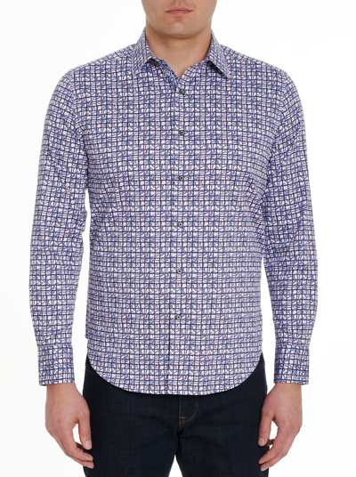 Shop Robert Graham Pictogram Long Sleeve Button Down Shirt In Multi