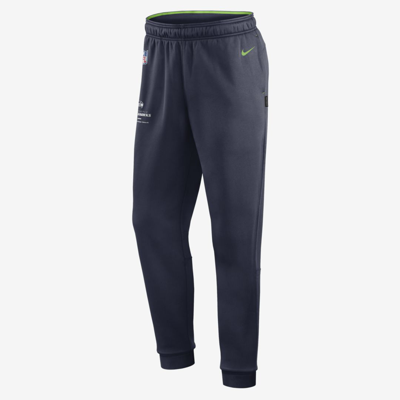 Shop Nike Men's  Therma Logo (nfl Seattle Seahawks) Pants In Blue